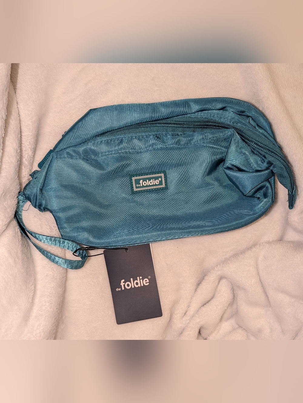 The Foldie Toiletry Bag Teal New